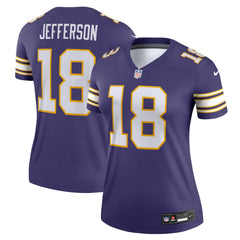 Minnesota Vikings Nike Justin Jefferson  Women's Alternate Legend Player Performance Top