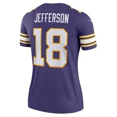 Minnesota Vikings Nike Justin Jefferson  Women's Alternate Legend Player Performance Top