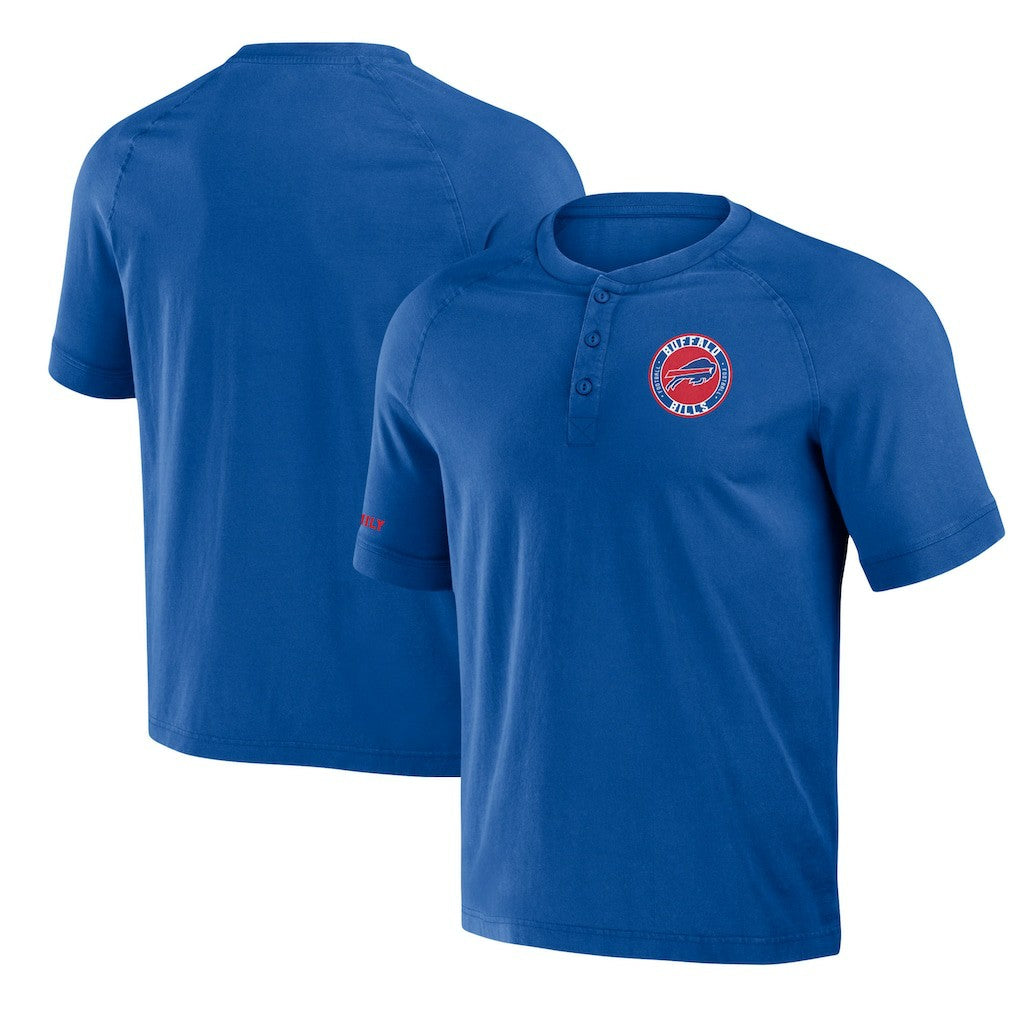 Buffalo Bills Fanatics NFL x Darius Rucker Collection Washed Raglan Henley T-Shirt