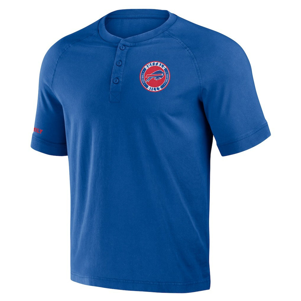 Buffalo Bills Fanatics NFL x Darius Rucker Collection Washed Raglan Henley T-Shirt
