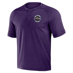 Baltimore Ravens Fanatics NFL x Darius Rucker Collection Washed Raglan Henley T-Shirt