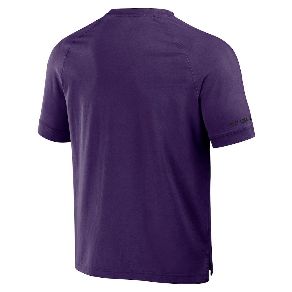 Baltimore Ravens Fanatics NFL x Darius Rucker Collection Washed Raglan Henley T-Shirt