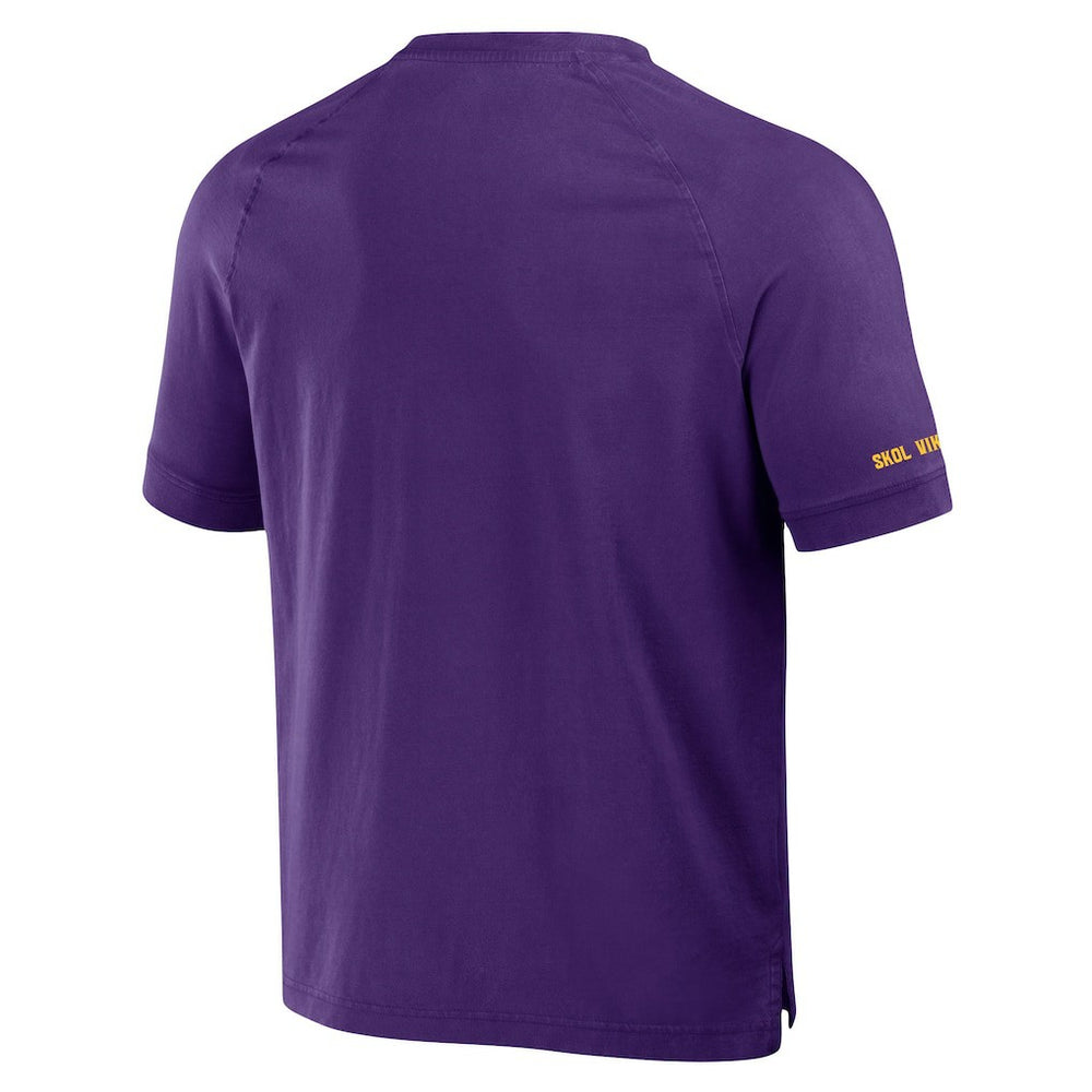 Minnesota Vikings Fanatics NFL x Darius Rucker Collection Washed Raglan Henley T-Shirt