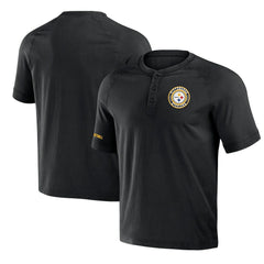 Pittsburgh Steelers Fanatics NFL x Darius Rucker Collection Washed Raglan Henley T-Shirt