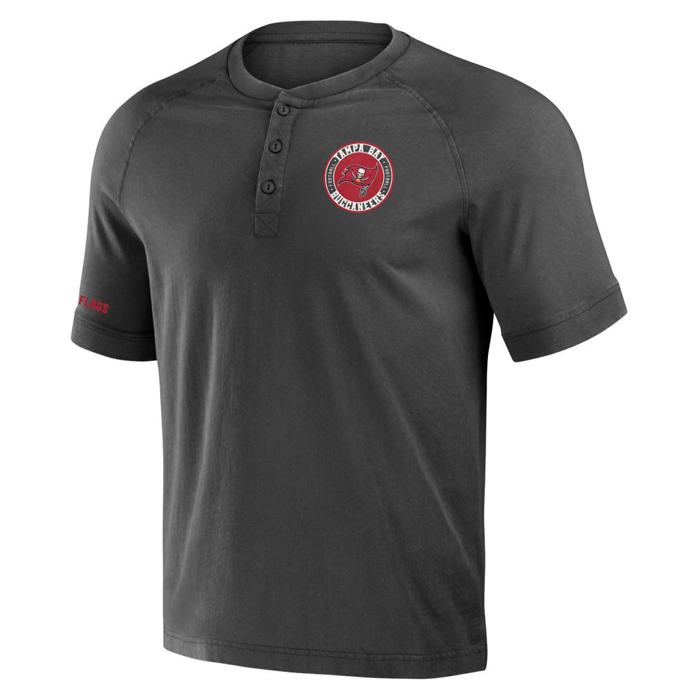 Tampa Bay Buccaneers Fanatics NFL x Darius Rucker Collection Washed Raglan Henley T-Shirt