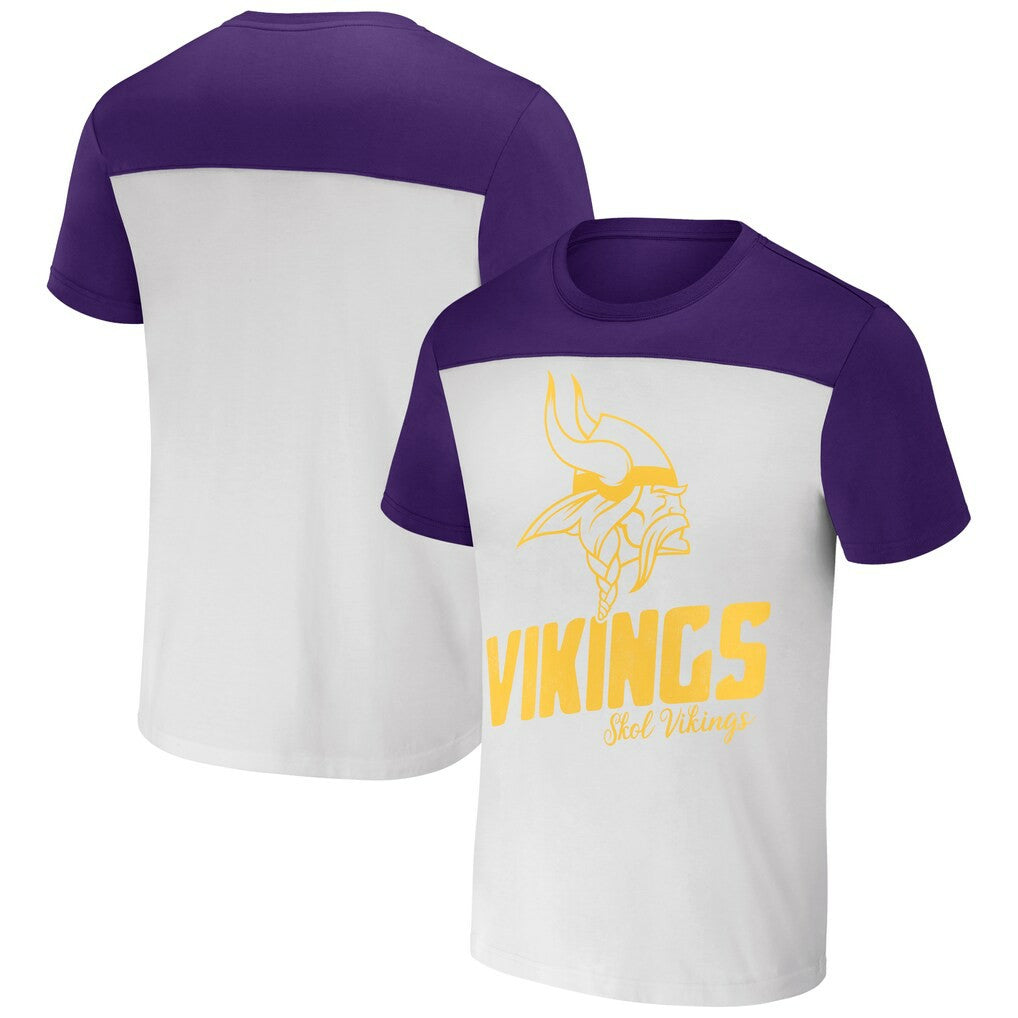 Minnesota Vikings Fanatics NFL x Darius Rucker Collection Colorblocked T-Shirt