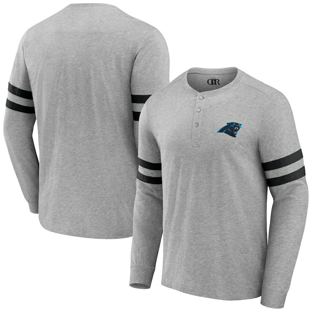 Carolina Panthers Fanatics NFL x Darius Rucker Collection Henley Long Sleeve T-Shirt