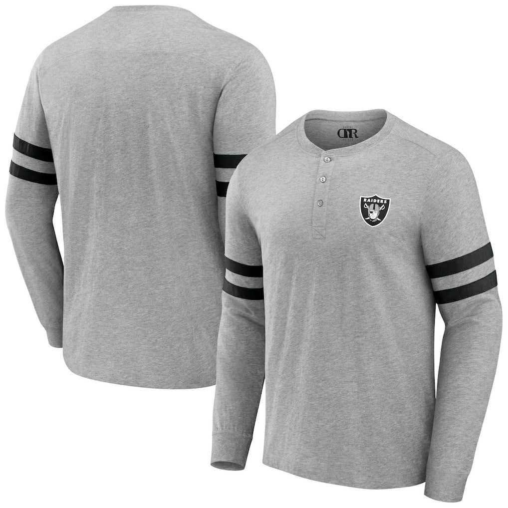 Las Vegas Raiders Fanatics NFL x Darius Rucker Collection Henley Long Sleeve T-Shirt