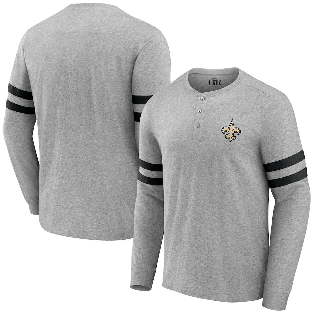 New Orleans Saints Fanatics NFL x Darius Rucker Collection Henley Long Sleeve T-Shirt