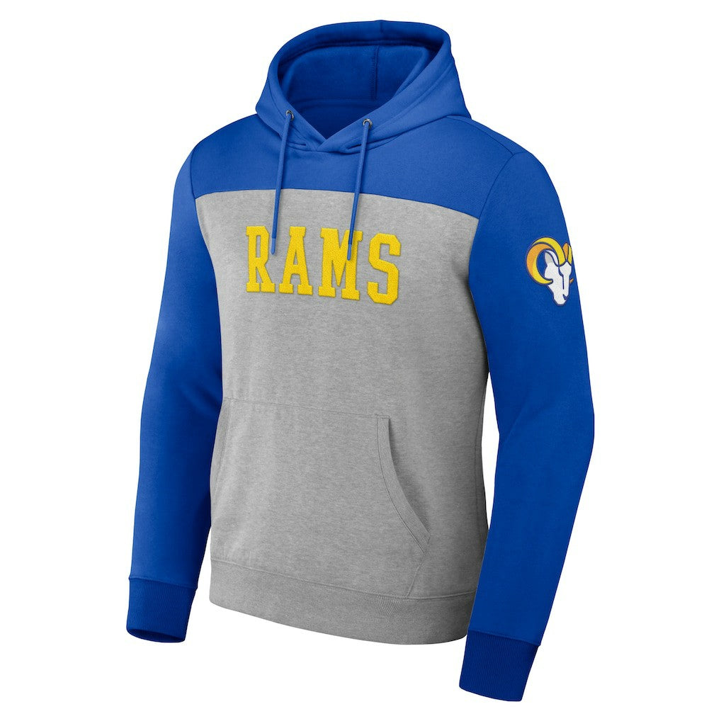 Los Angeles Rams Fanatics NFL x Darius Rucker Collection Color Blocked Pullover Hoodie