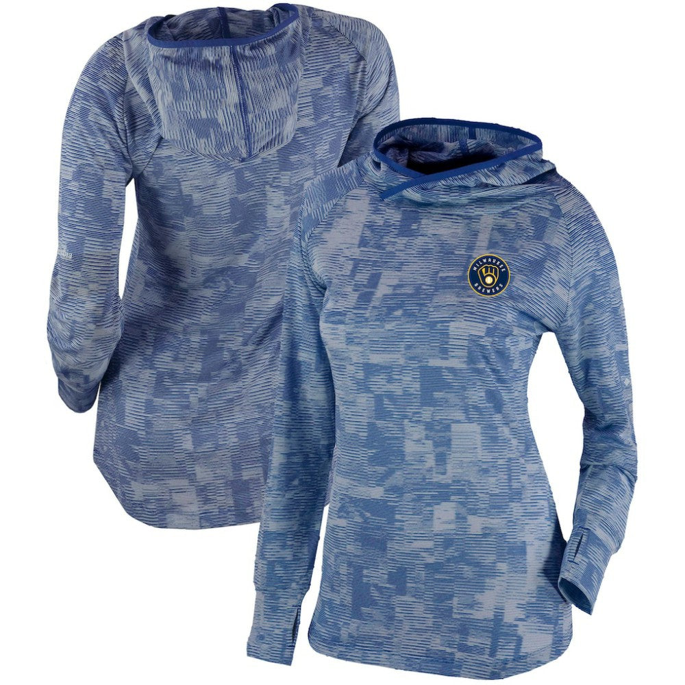 Milwaukee Brewers Columbia Women's Omni-Wick Sunday Ball Pullover Hoodie | MLB Discount