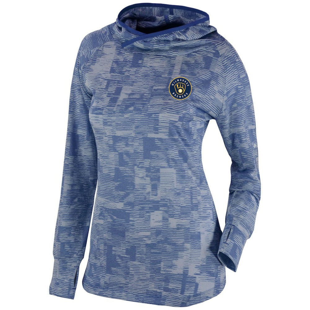 Milwaukee Brewers Columbia Women's Omni-Wick Sunday Ball Pullover Hoodie | MLB Discount