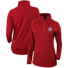 Chicago Cubs Columbia Women's Omni-Wick Outward Nine Quarter-Zip Pullover Top | MLB Shop