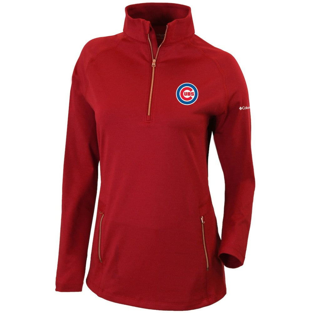 Chicago Cubs Columbia Women's Omni-Wick Outward Nine Quarter-Zip Pullover Top | MLB Shop