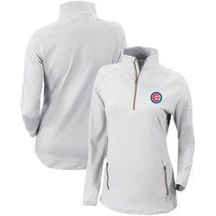 Chicago Cubs Columbia Women's Omni-Wick Outward Nine Quarter-Zip Pullover Top | MLB On Sale