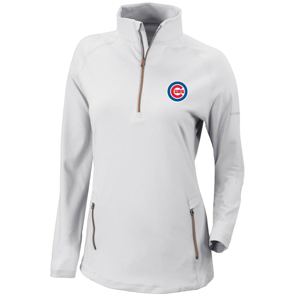 Chicago Cubs Columbia Women's Omni-Wick Outward Nine Quarter-Zip Pullover Top | MLB On Sale
