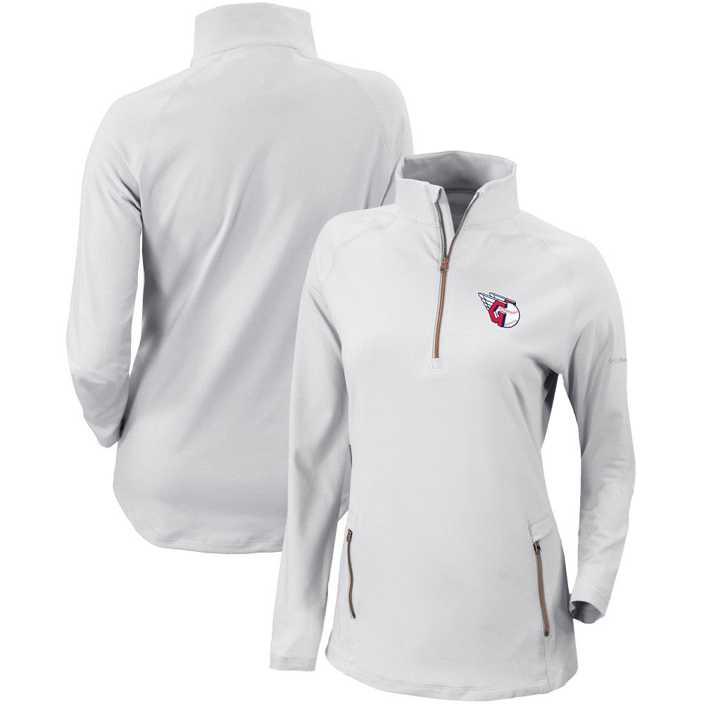 Cleveland Guardians Columbia Women's Omni-Wick Outward Nine Quarter-Zip Pullover Top | MLB On Sale