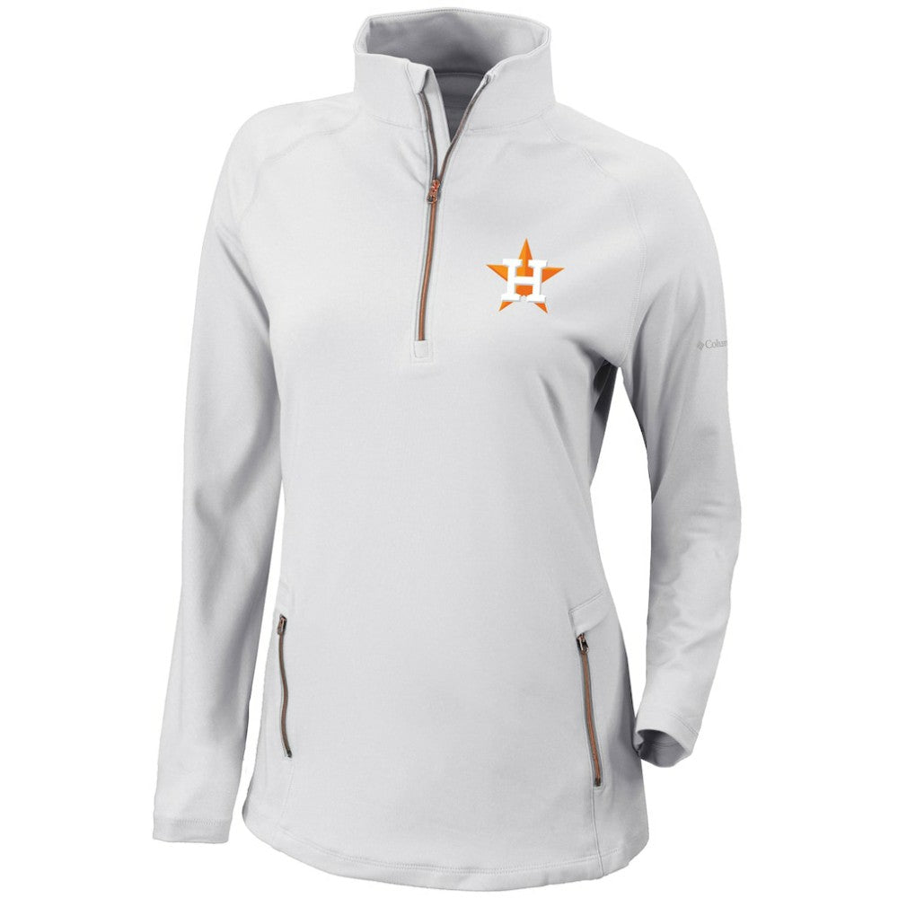 Houston Astros Columbia Women's Omni-Wick Outward Nine Quarter-Zip Pullover Top | MLB Near me