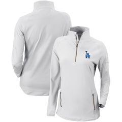Los Angeles Dodgers Columbia Women's Omni-Wick Outward Nine Quarter-Zip Pullover Top | MLB On Sale