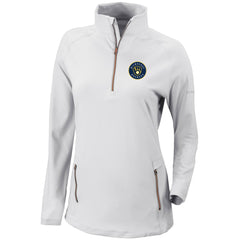 Milwaukee Brewers Columbia Women's Omni-Wick Outward Nine Quarter-Zip Pullover Top | MLB On Sale