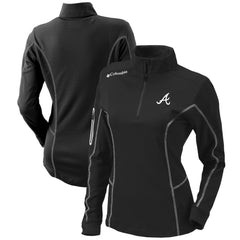 Atlanta Braves Columbia Women's Omni-Wick Shotgun Quarter-Zip Pullover Top | MLB Near me