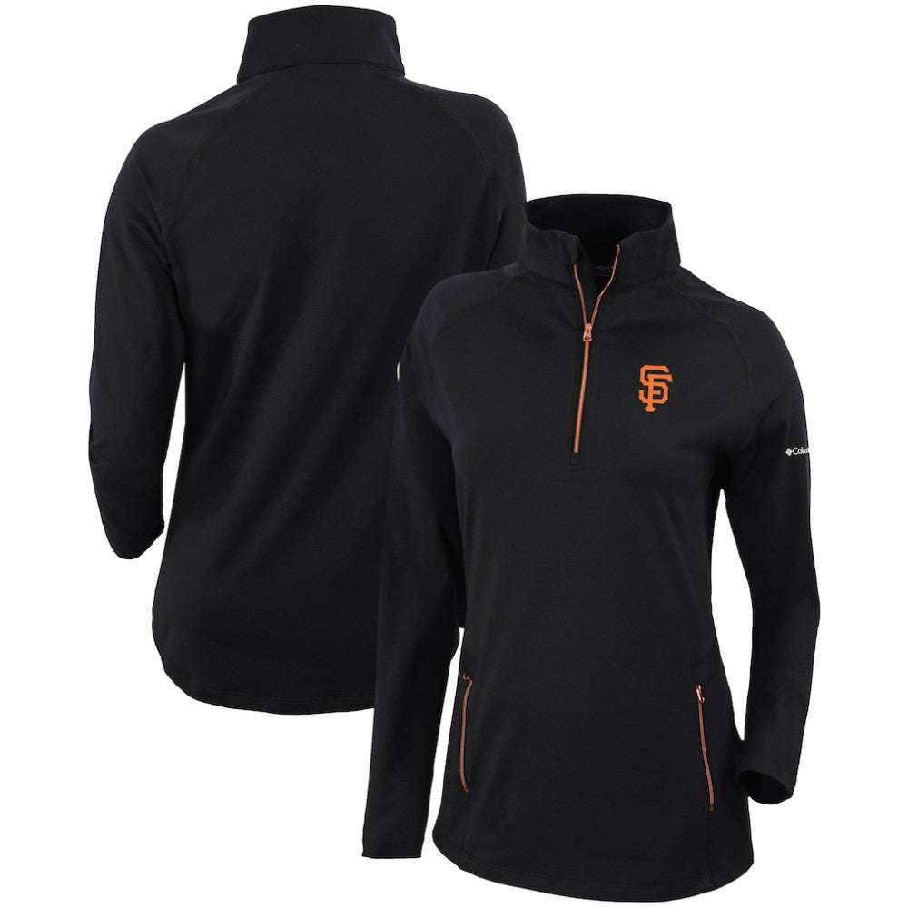 San Francisco Giants Columbia Women's Omni-Wick Outward Nine Quarter-Zip Pullover Top | MLB Discount