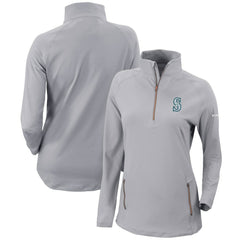 Seattle Mariners Columbia Women's Omni-Wick Outward Nine Quarter-Zip Pullover Top | MLB US