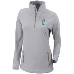 Seattle Mariners Columbia Women's Omni-Wick Outward Nine Quarter-Zip Pullover Top | MLB US