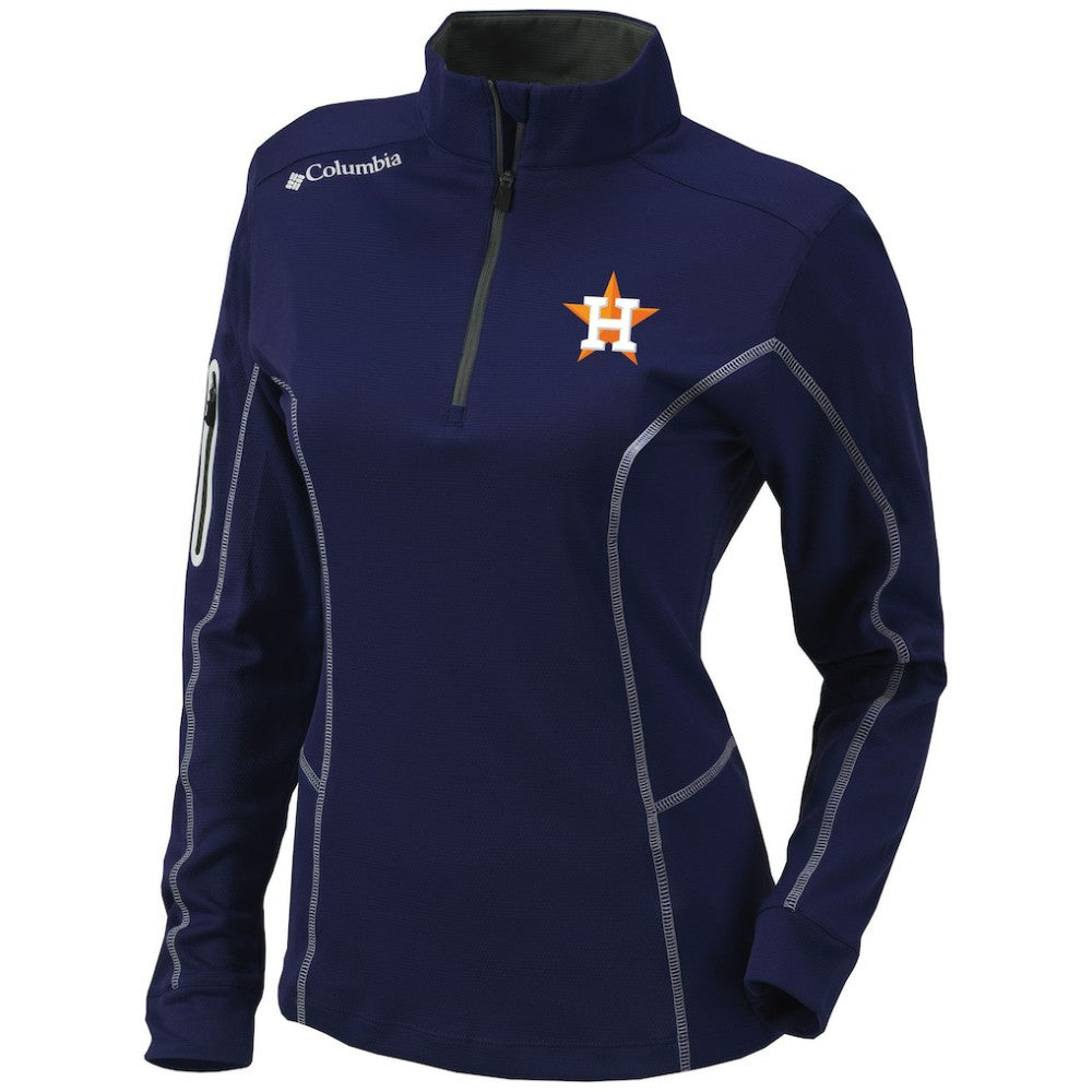 Houston Astros Columbia Women's Omni-Wick Shotgun Quarter-Zip Pullover Top | MLB For sale