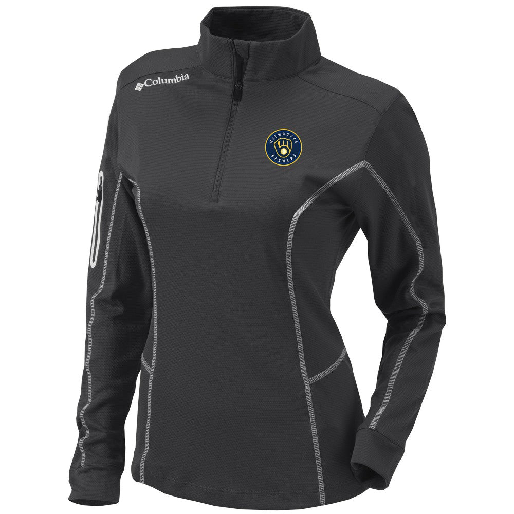 Milwaukee Brewers Columbia Women's Omni-Wick Shotgun Quarter-Zip Pullover Top | MLB Online