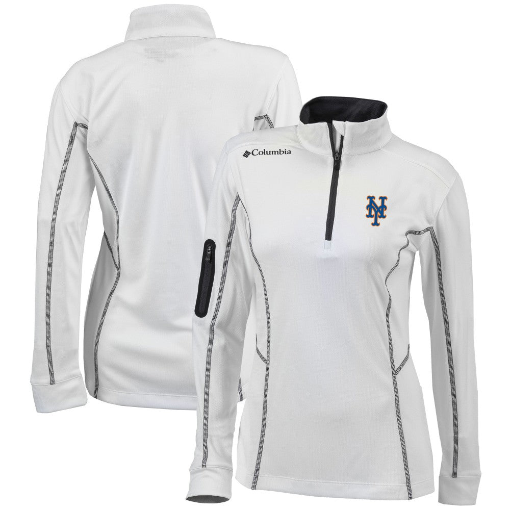 New York Mets Columbia Women's Omni-Wick Shotgun Quarter-Zip Pullover Top | MLB Shop