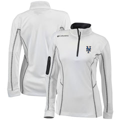 New York Mets Columbia Women's Omni-Wick Shotgun Quarter-Zip Pullover Top | MLB Shop