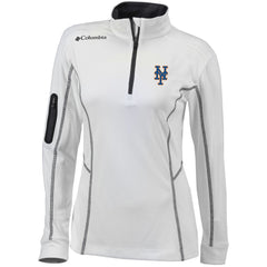 New York Mets Columbia Women's Omni-Wick Shotgun Quarter-Zip Pullover Top | MLB Shop