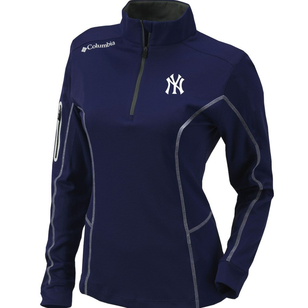 New York Yankees Columbia Women's Omni-Wick Shotgun Quarter-Zip Pullover Top | MLB For sale