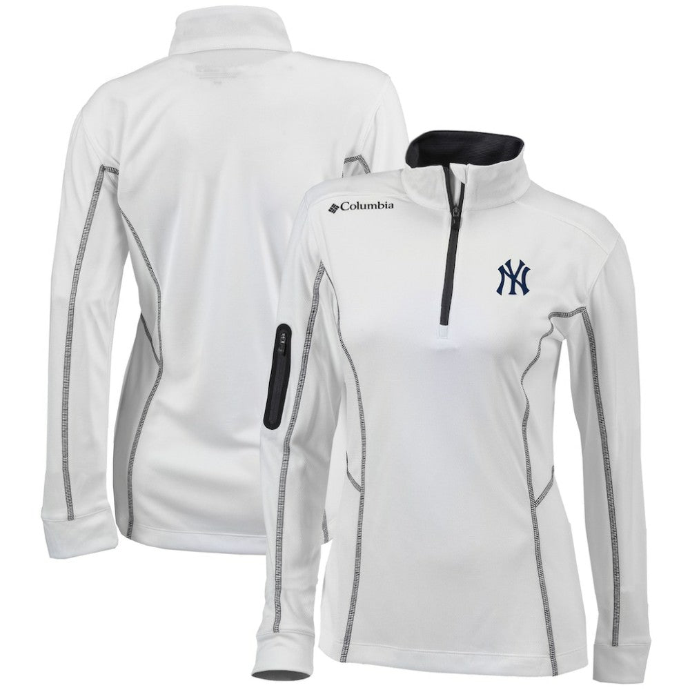 New York Yankees Columbia Women's Omni-Wick Shotgun Quarter-Zip Pullover Top | MLB For sale
