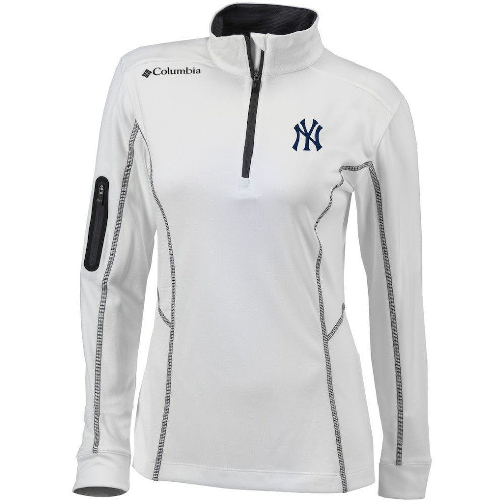 New York Yankees Columbia Women's Omni-Wick Shotgun Quarter-Zip Pullover Top | MLB For sale