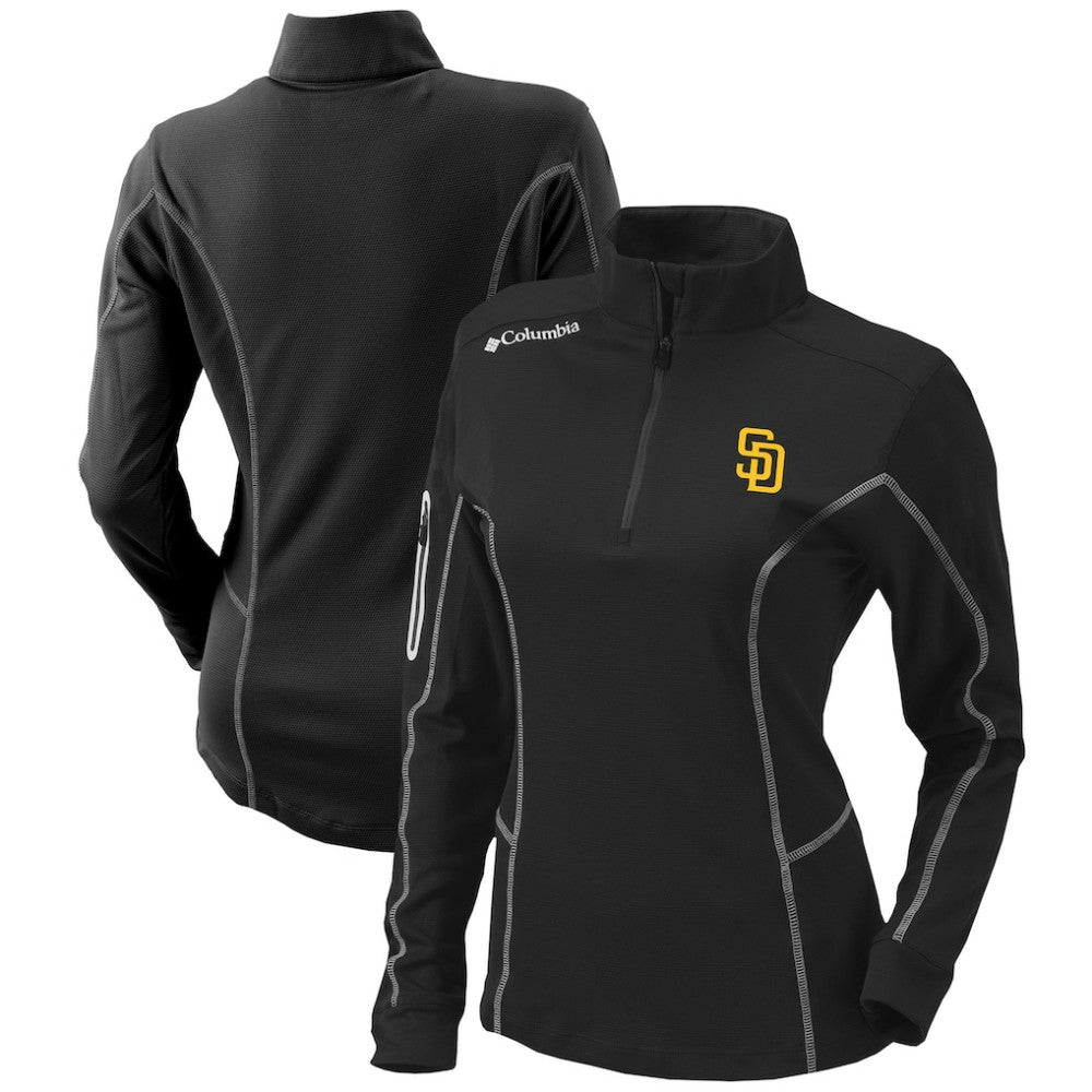 San Diego Padres Columbia Women's Omni-Wick Shotgun Quarter-Zip Pullover Top | MLB Discount