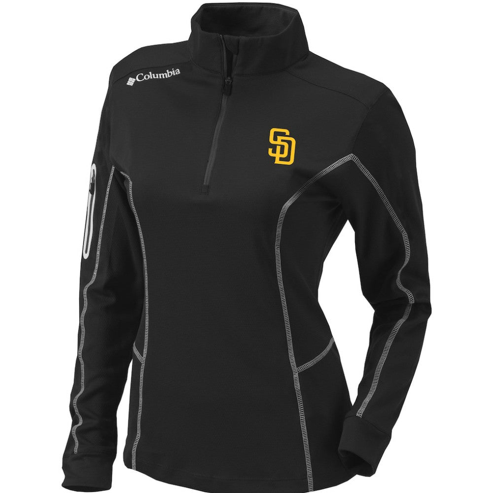 San Diego Padres Columbia Women's Omni-Wick Shotgun Quarter-Zip Pullover Top | MLB Discount