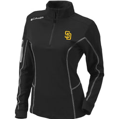 San Diego Padres Columbia Women's Omni-Wick Shotgun Quarter-Zip Pullover Top | MLB Discount