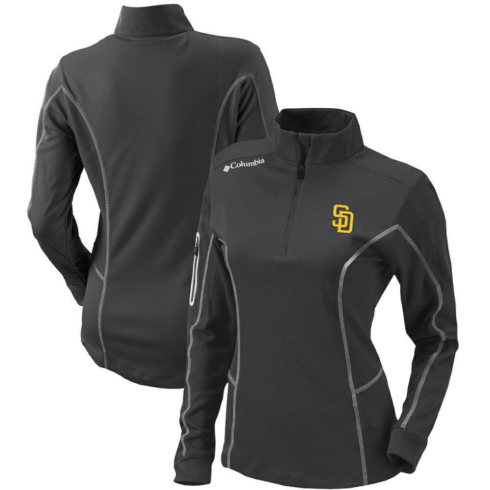 San Diego Padres Columbia Women's Omni-Wick Shotgun Quarter-Zip Pullover Top | MLB For sale