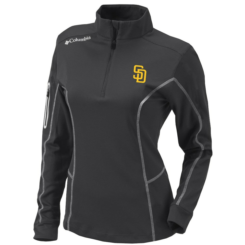 San Diego Padres Columbia Women's Omni-Wick Shotgun Quarter-Zip Pullover Top | MLB For sale
