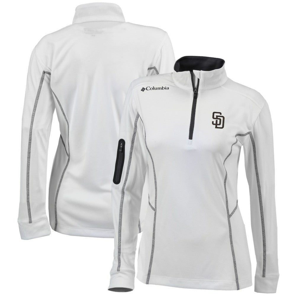 San Diego Padres Columbia Women's Omni-Wick Shotgun Quarter-Zip Pullover Top | MLB Outlet