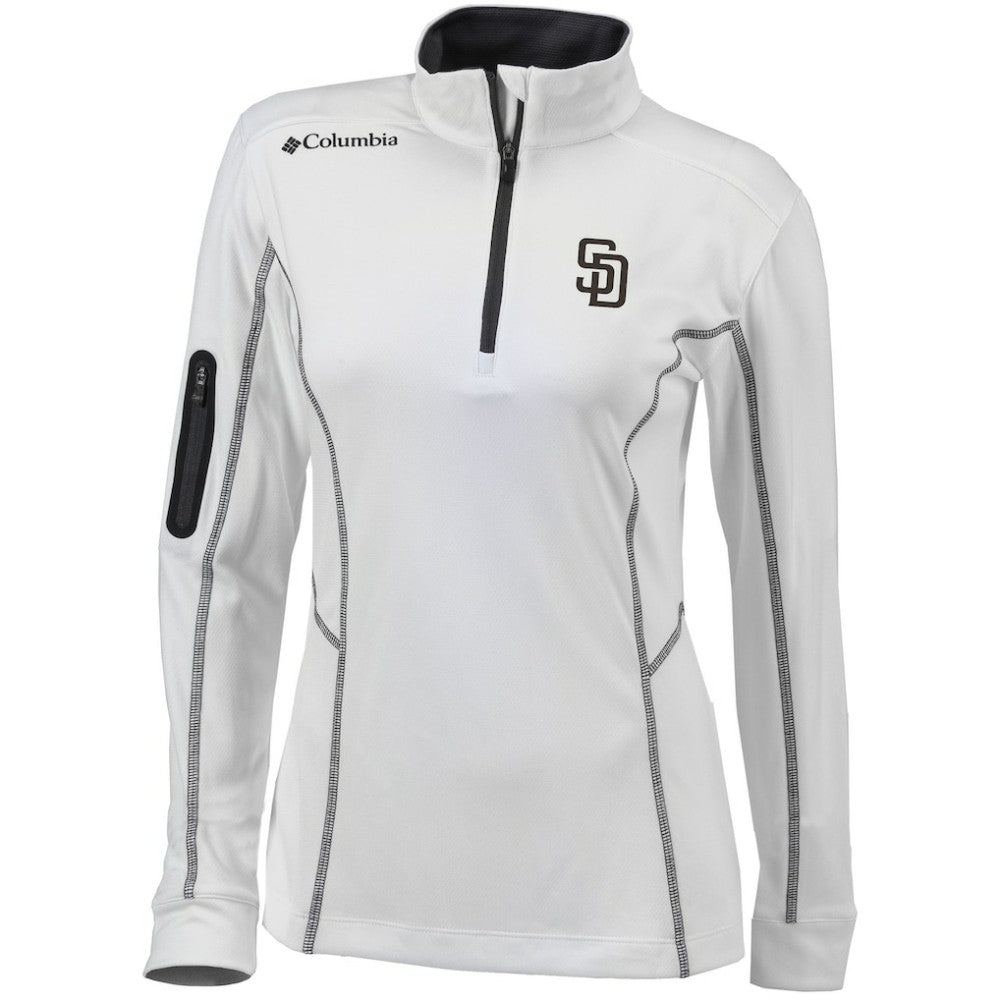 San Diego Padres Columbia Women's Omni-Wick Shotgun Quarter-Zip Pullover Top | MLB Outlet
