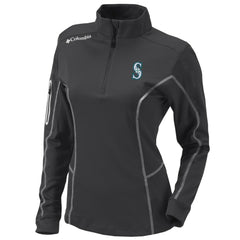Seattle Mariners Columbia Women's Omni-Wick Shotgun Quarter-Zip Pullover Top | MLB Discount