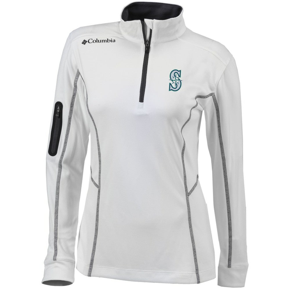 Seattle Mariners Columbia Women's Omni-Wick Shotgun Quarter-Zip Pullover Top | MLB Outlet