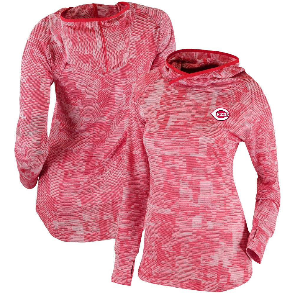 Cincinnati Reds Columbia Women's Omni-Wick Sunday Ball Pullover Hoodie | MLB Sale