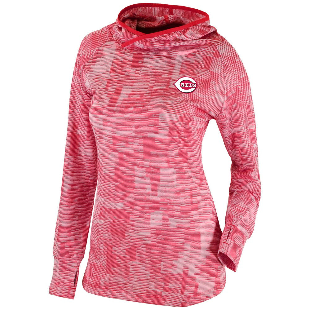 Cincinnati Reds Columbia Women's Omni-Wick Sunday Ball Pullover Hoodie | MLB Sale
