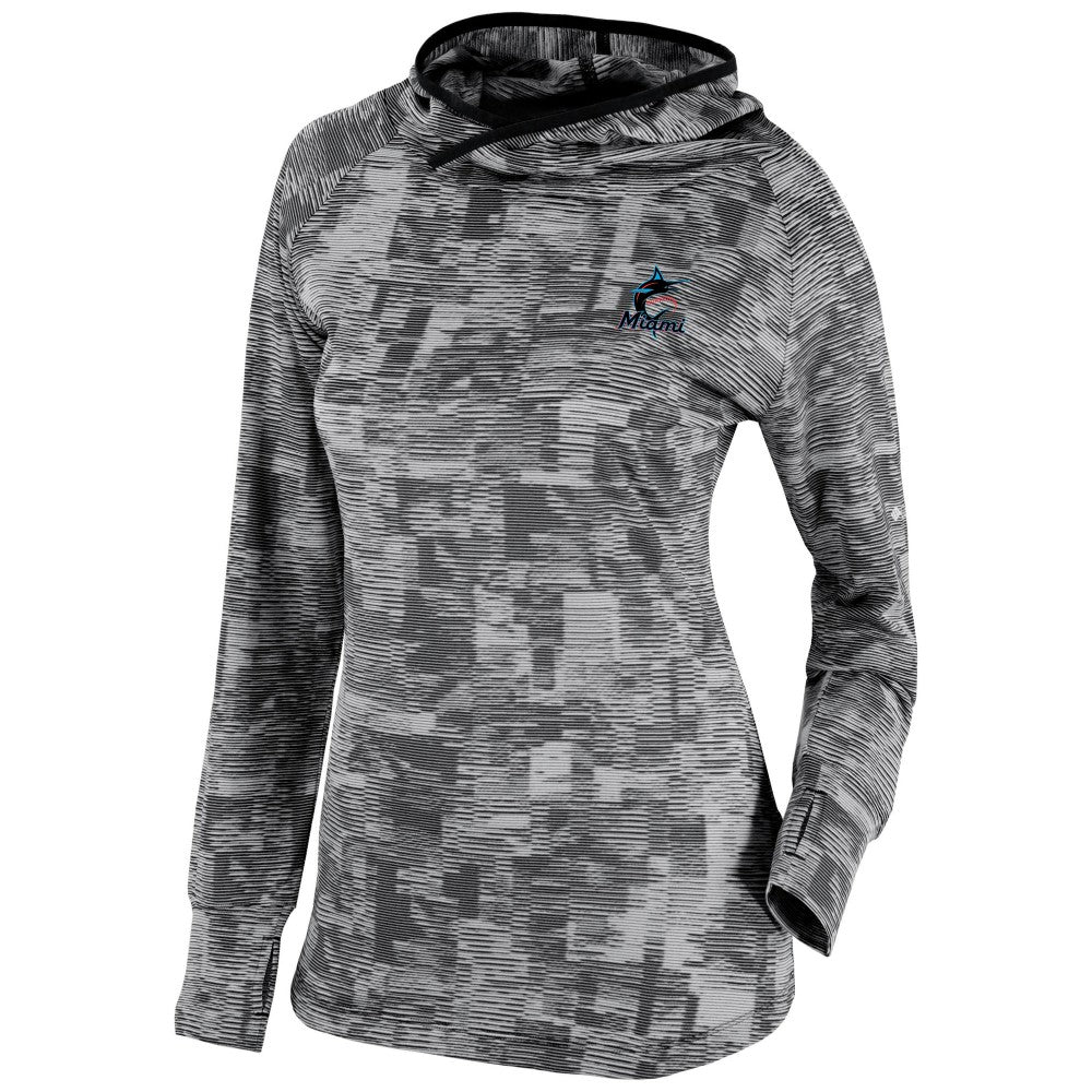 Miami Marlins Columbia Women's Omni-Wick Sunday Ball Pullover Hoodie | MLB Near me