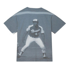 Hank Aaron Atlanta Braves Mitchell & Ness Cooperstown Collection Highlight Sublimated Player Graphic T-Shirt | MLB On Sale