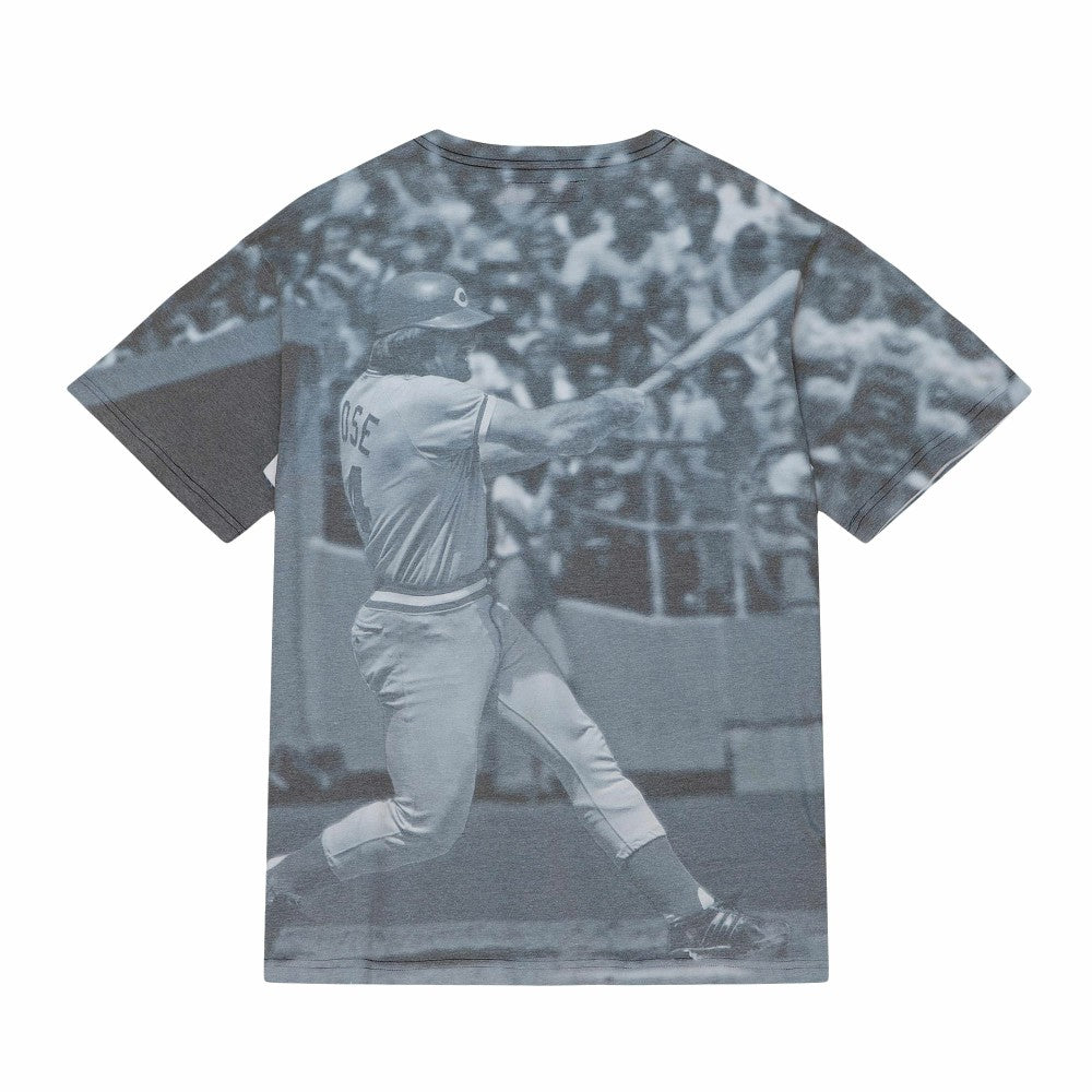Pete Rose Cincinnati Reds Mitchell & Ness Cooperstown Collection Highlight Sublimated Player Graphic T-Shirt | MLB Shop